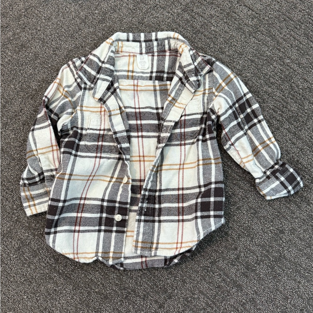 GAP toddler flannel button up